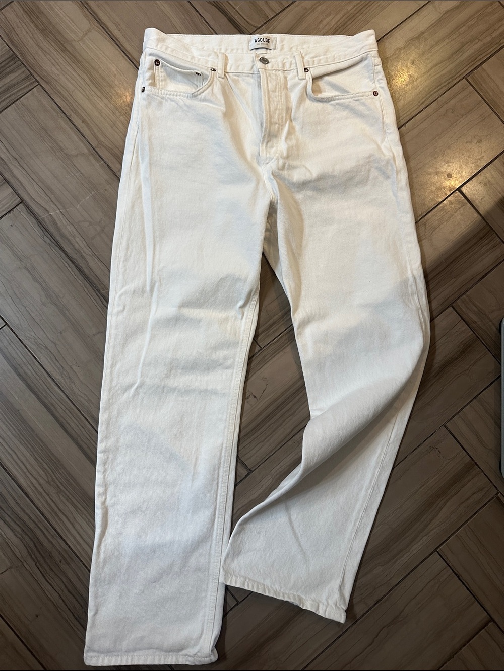 AGOLDE White Straight Leg Jeans 29/30